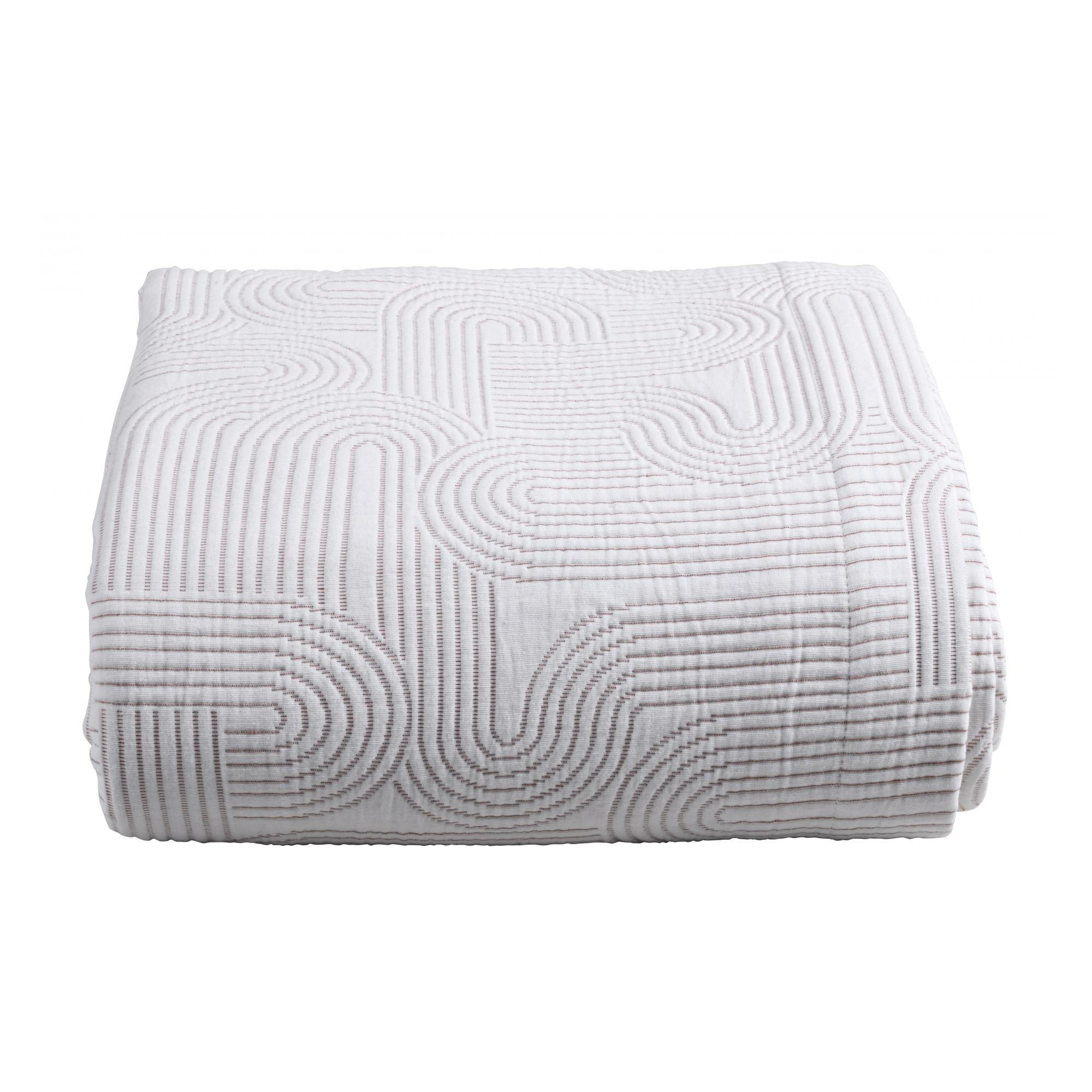 TAGESDECKE Kiko kupfer 240 x 260 cm - Dunkelorange, Textil (240/260cm)