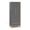 KINDERKLEIDERSCHRANK Malia Grau/Artisan 70 x 186.8 cm - Grau, Holzwerkstoff (70/186.8/53.4cm) - VitaliSpa