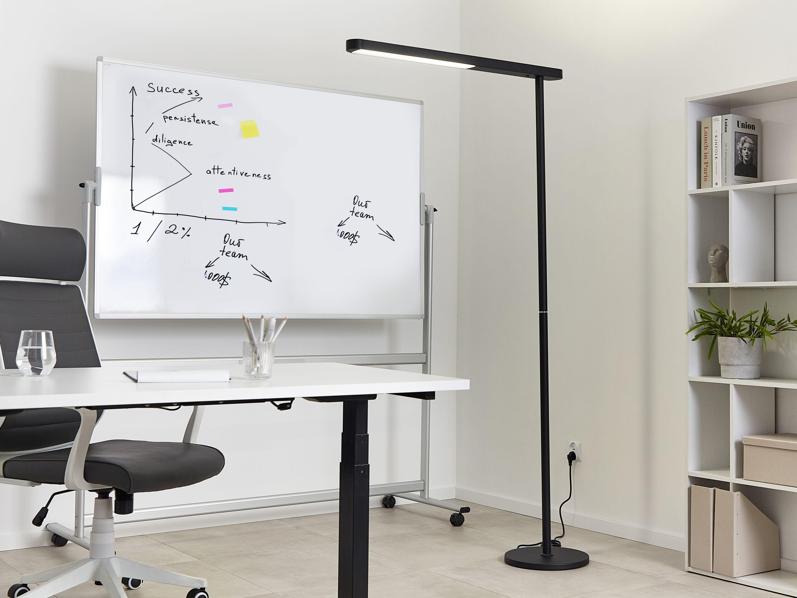 STEHLAMPE Perseus 7/95/186 cm - Schwarz, Metall (7/95/186cm) - Beliani