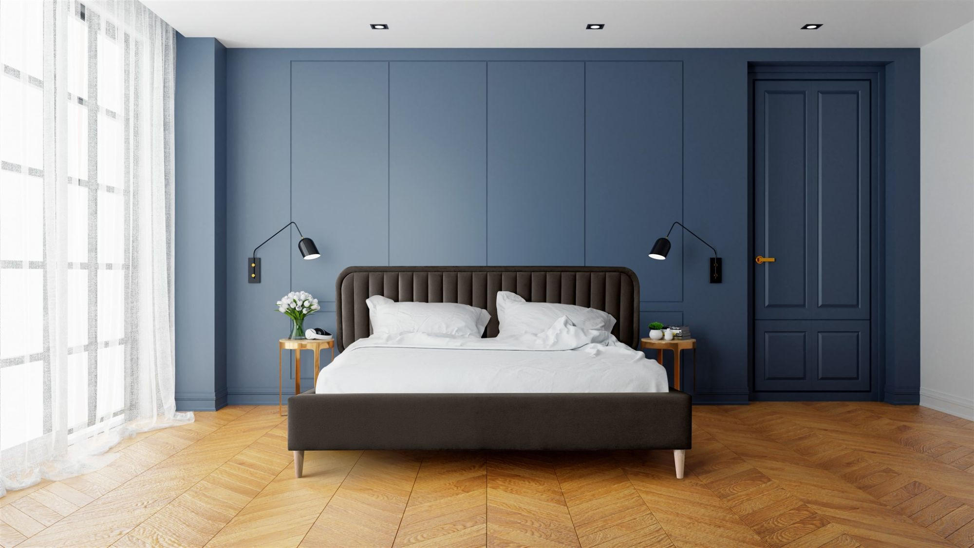 Thumbnail - Fun Möbel Polsterbett, Braun, Textil, 140x200 cm, Schlafzimmer, Betten, Polsterbetten