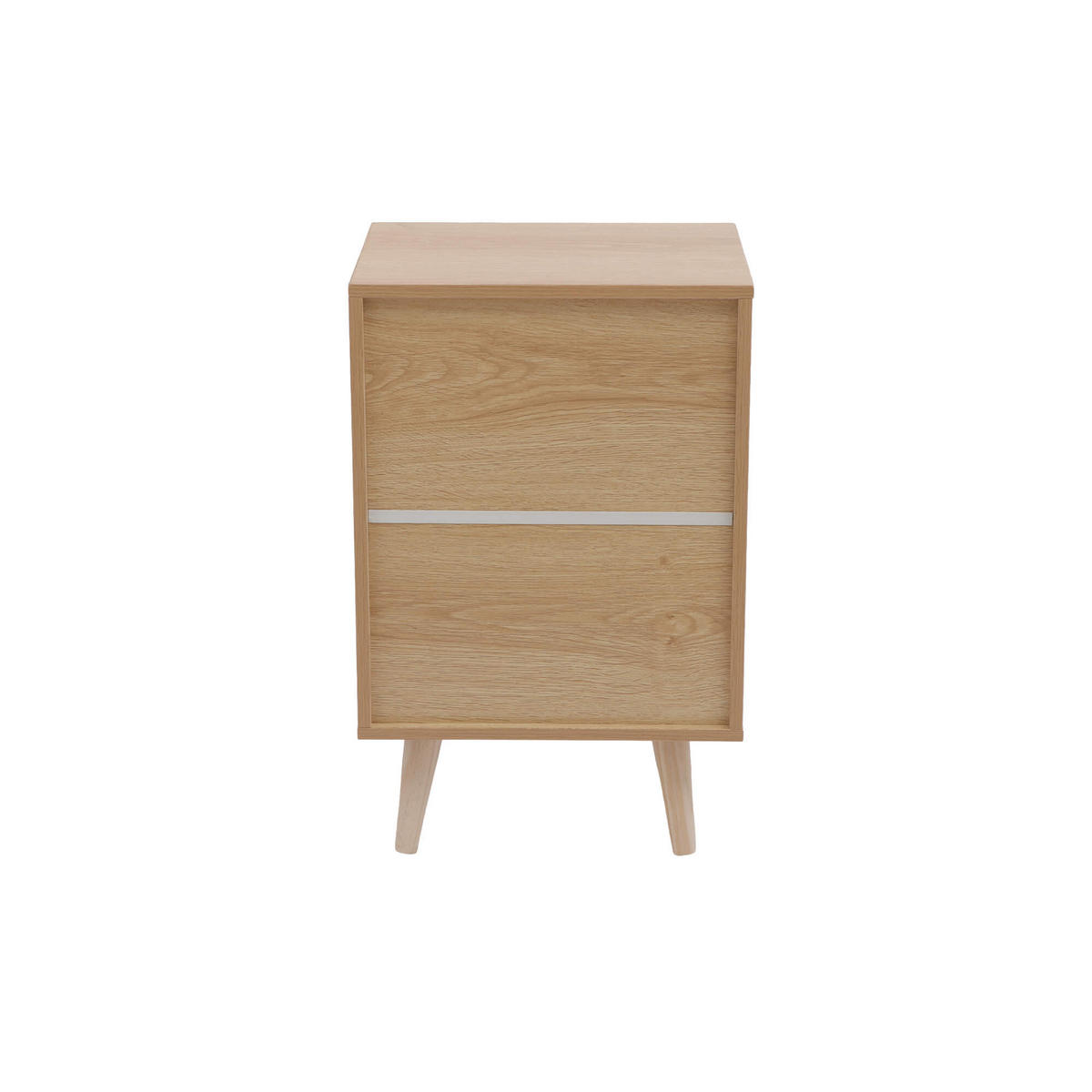 NACHTTISCH 3 Schubladen Braun Weiß 35/29/55 - Braun, Holz (35/55/29cm) - Mobili Rebecca