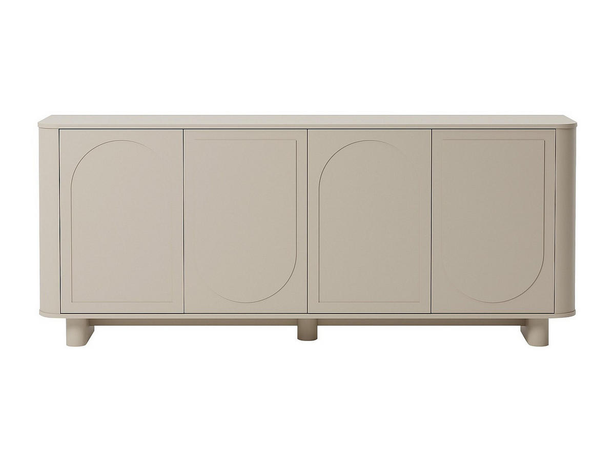 SIDEBOARD - 4 Türen - Taupe - BRISTANA - Braun, Holz (200/85/40cm) - Vente-Unique