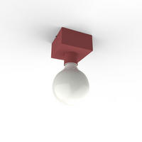 DECKENLEUCHTE - Rot, Metall (10/10/7.5cm) - Lumicom