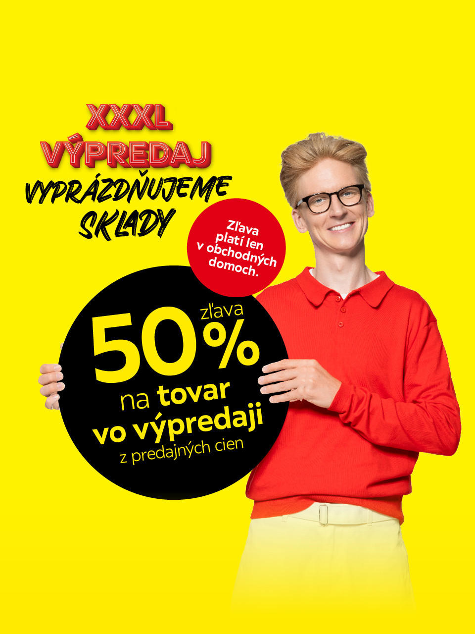 vyprázdňujeme sklady