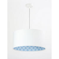 HÄNGELEUCHTE Blau 40/20 cm - Blau/Weiß, Kunststoff (40/0.6/20cm) - ONZENO