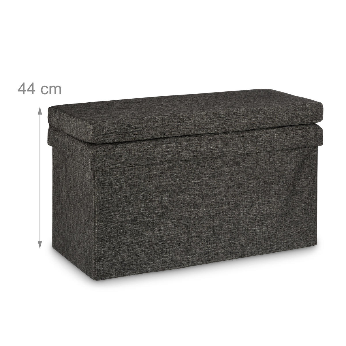 BANCĂ Maro pliabilă - maro, compozit lemnos/material textil (76/73/38cm) - Relaxdays