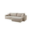 ECKSOFA Armari Mit Schlaffunktion - Beige, Holzwerkstoff/Textil (154/277cm) - Fun Möbel