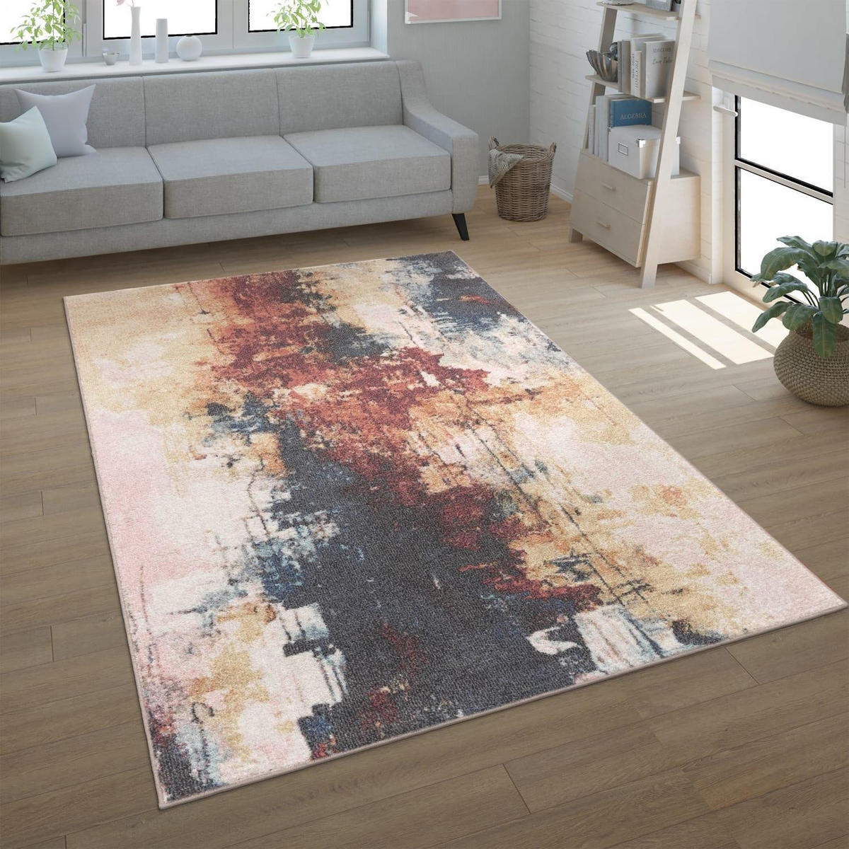 KURZFLORTEPPICH 120/160 RYAN 934 - Multicolor, Kunststoff (120/160cm) - Paco Home