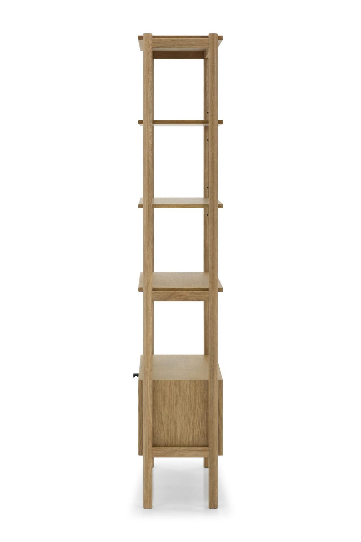 BÜCHERREGAL Franz, Natur Massiveiche - Beige, Holz (33/185/80cm) - WOODEK