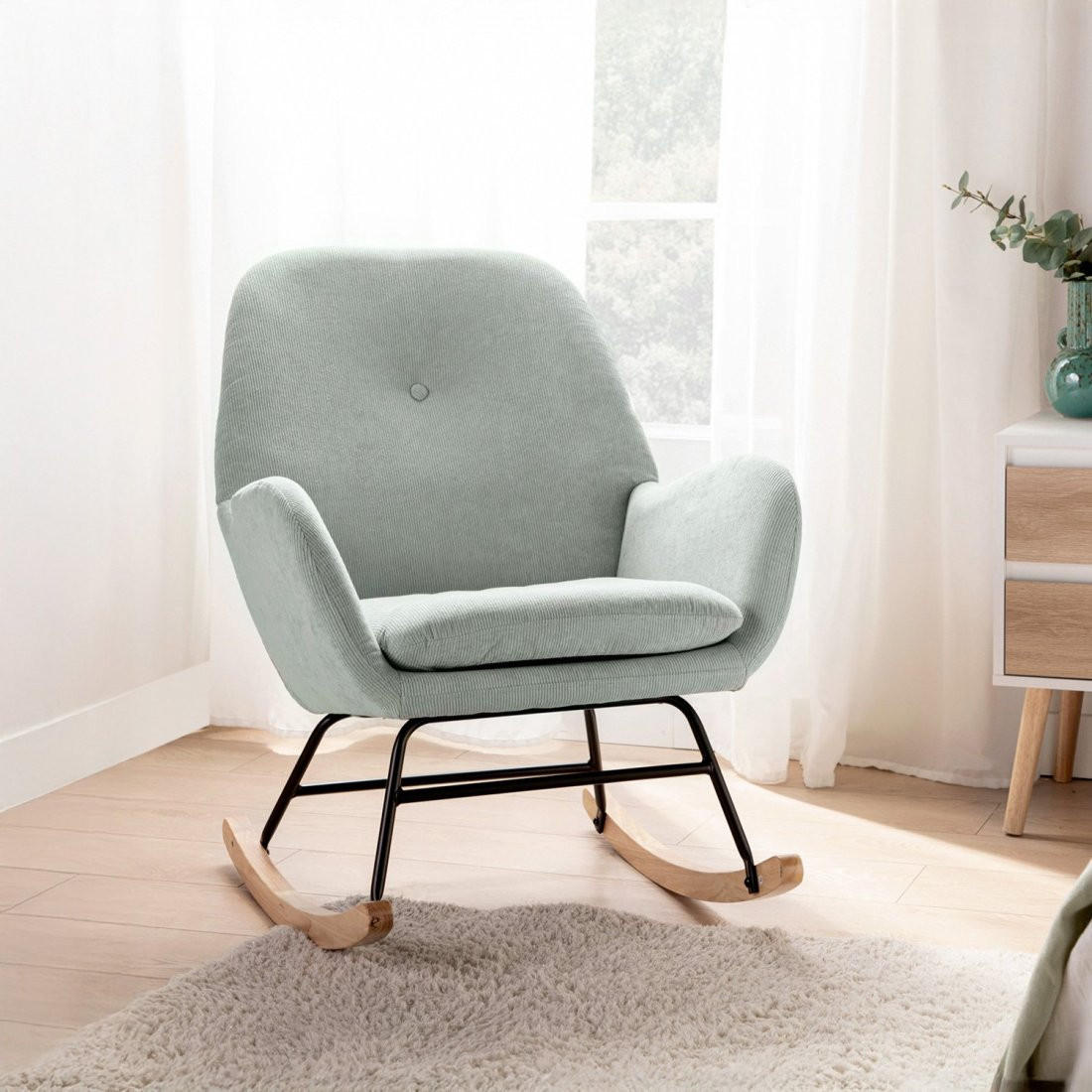 STILLSESSEL Becca Grün 67 cm x 88 cm - Grün, Textil (67/88/70cm)