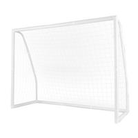 FUBBALLTOR Weiß - Weiß, Kunststoff (90/182/245cm) - COSTWAY