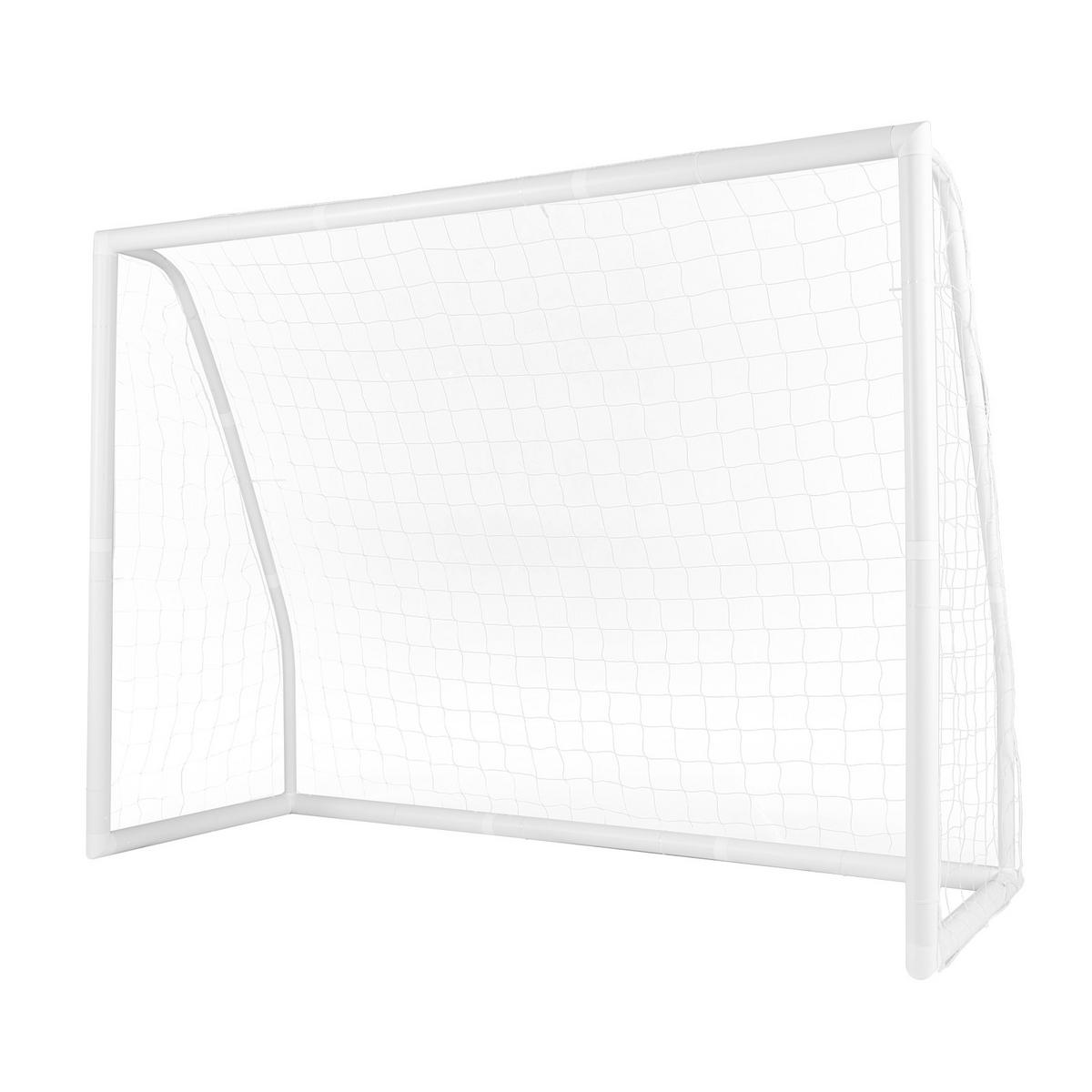 FUBBALLTOR Weiß - Weiß, Kunststoff (90/182/245cm) - COSTWAY