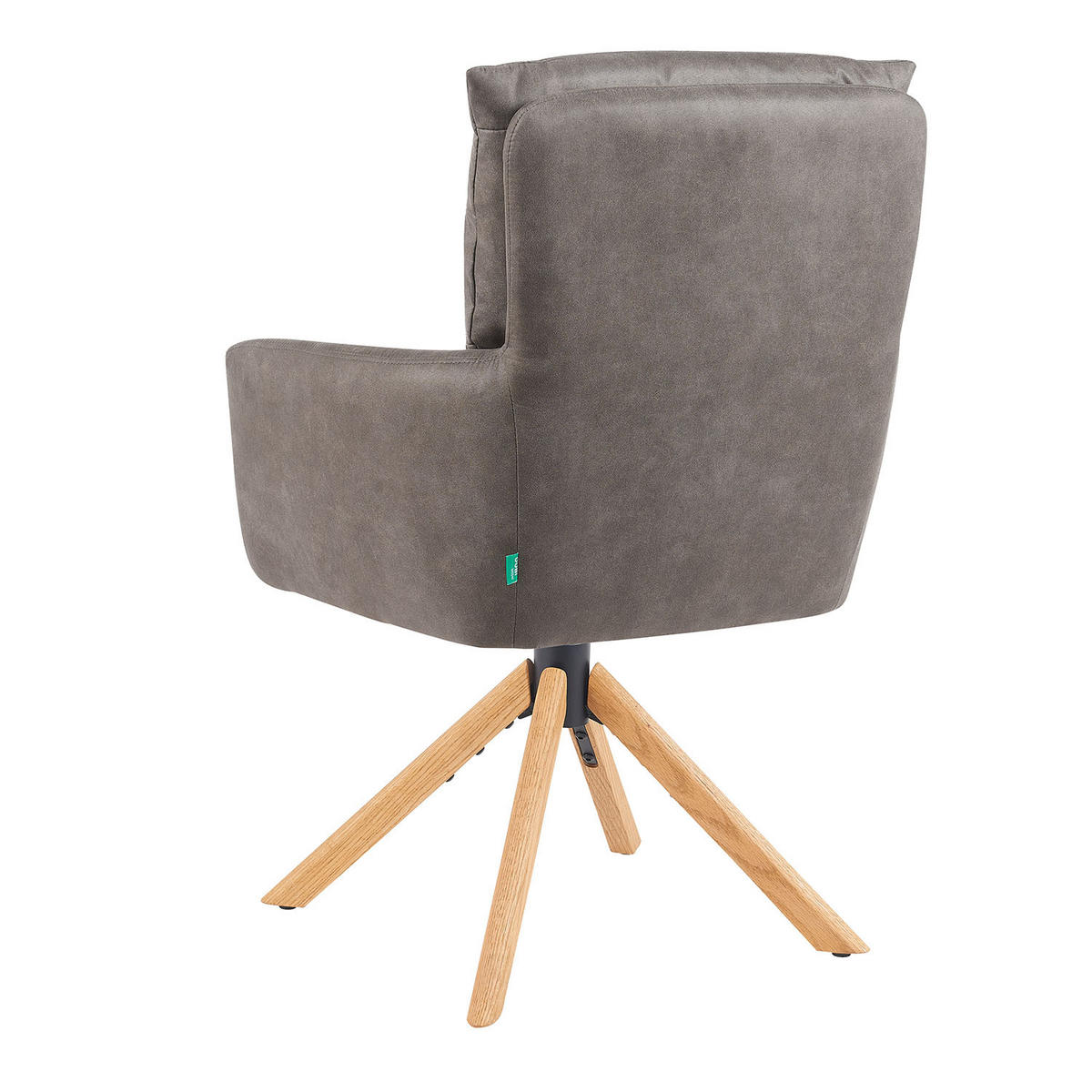 ARMLEHNSTUHL Mika-Jule - Honigeiche/Taupe, Eichenholz/Holz (59/94/66cm) - DUBI Möbel