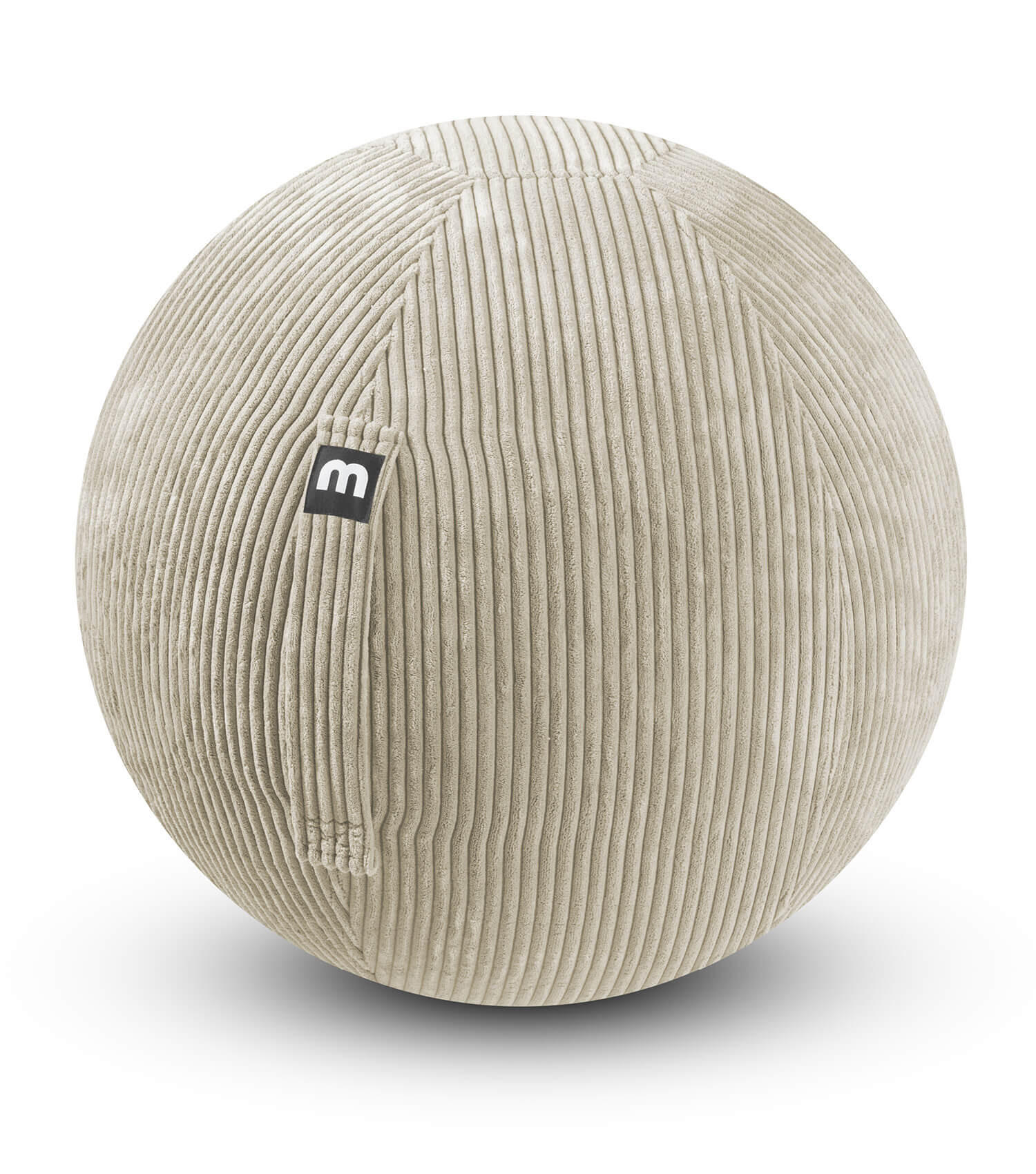 SITZBALL Der Sportliche - Beige, Textil (65/65/65cm) - Mokebo
