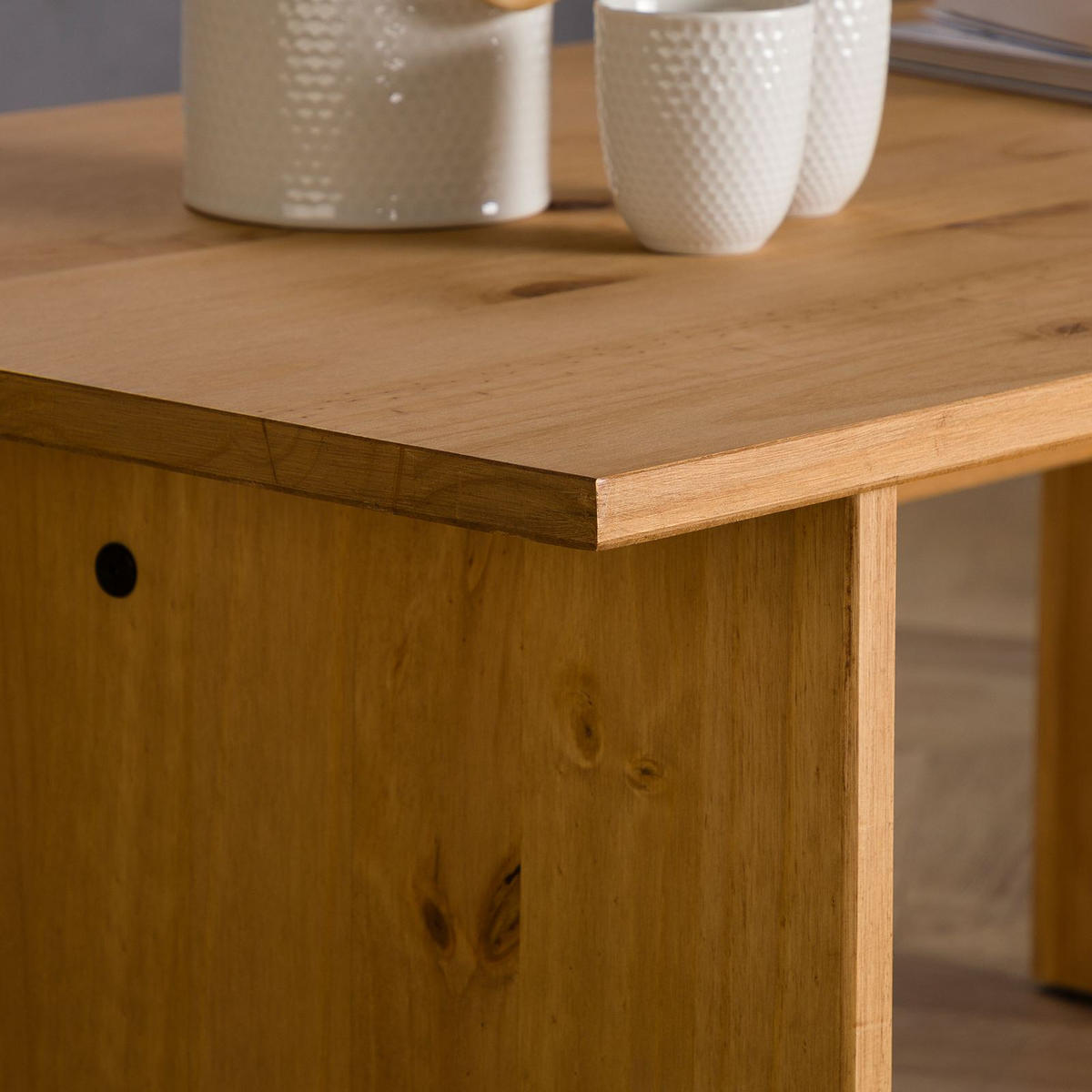 COUCHTISCH SALTO - Kieferfarben, Holz (60/110/45cm) - IDIMEX