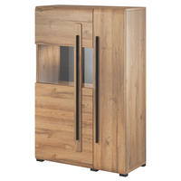 HIGHBOARD TULLIA 90/136/39 cm mit 2 Türen Eichefarben - Eichefarben, Holzwerkstoff (90/136/39cm) - MASSENO