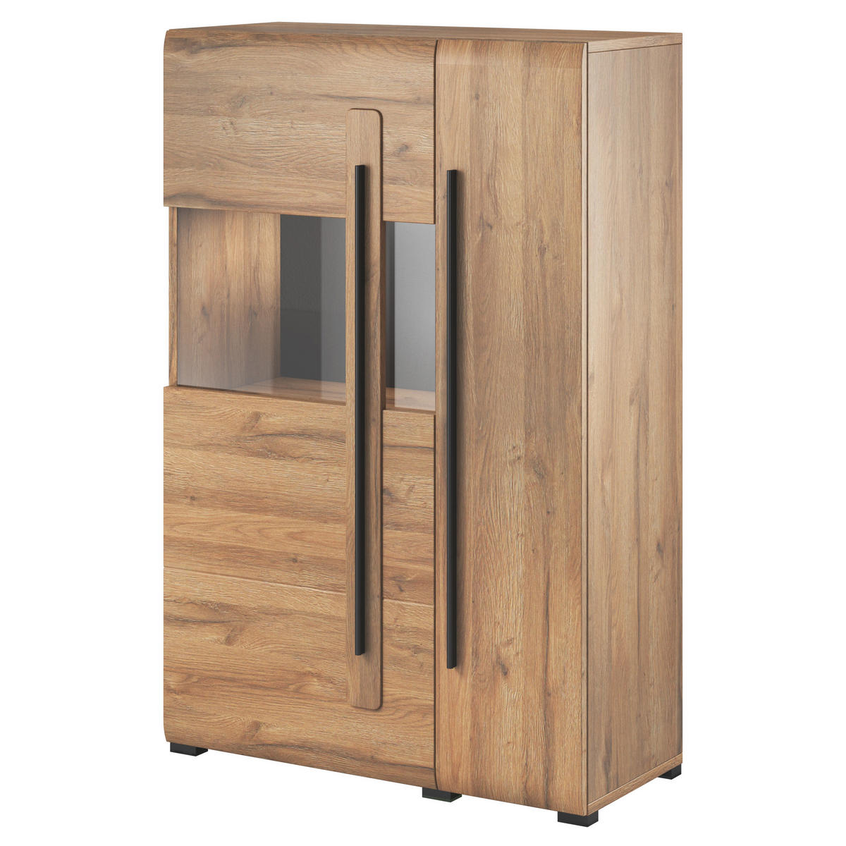 HIGHBOARD TULLIA 90/136/39 cm mit 2 Türen Eichefarben - Eichefarben, Holzwerkstoff (90/136/39cm) - MASSENO