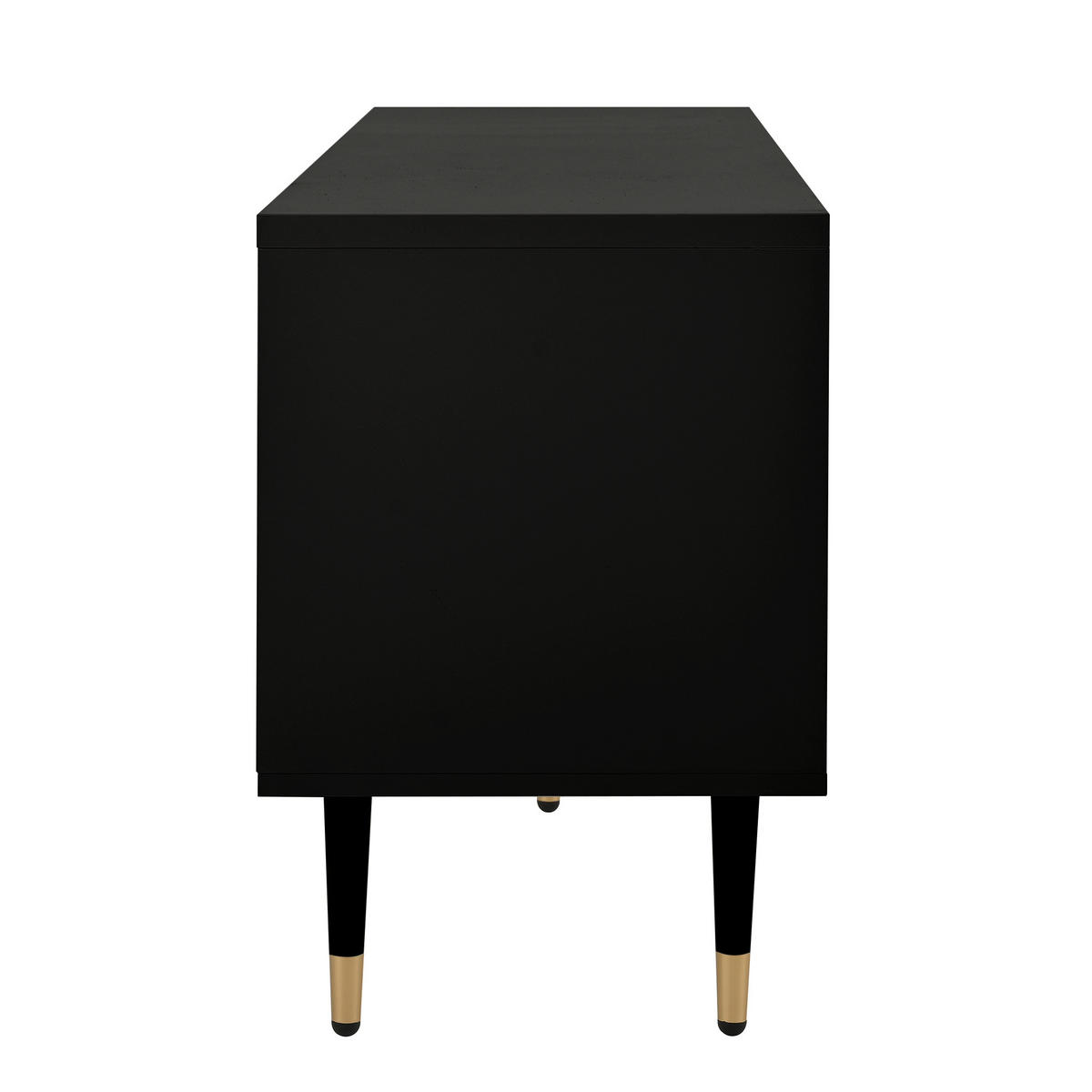 TV-LOWBOARD Schwarz 170/36/54 cm - Schwarz, Holzwerkstoff (170/54/36cm) - PANGIVO