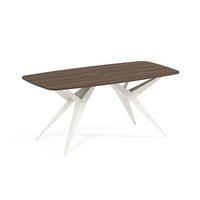 ESSTISCH AXIS - Kaschmir/Beige, Holzwerkstoff/Metall (90/180/76cm) - Meblini