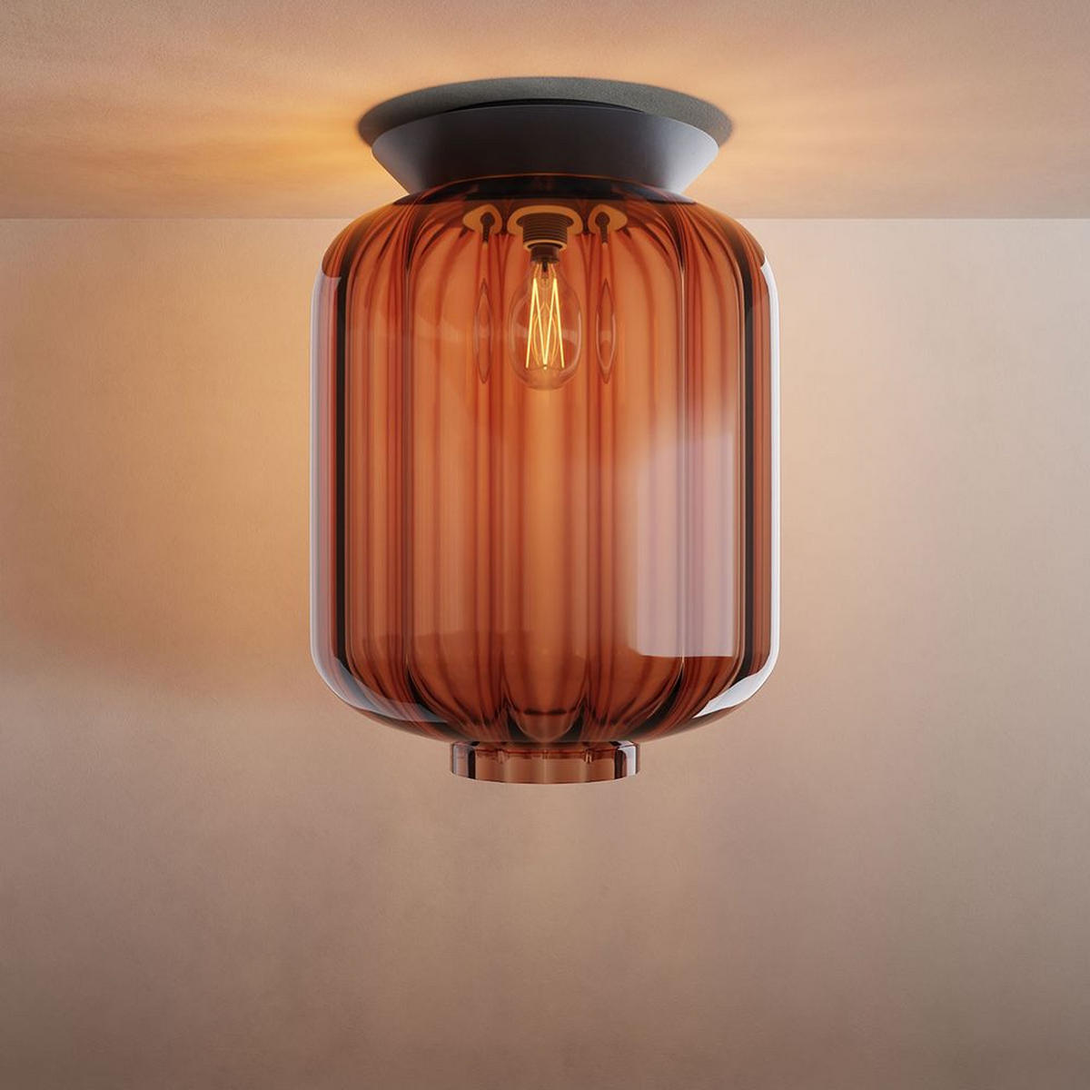 DECKENLEUCHTE Velo Klar Ø 20cm - Klar, Glas (20/20/23cm) - s.luce