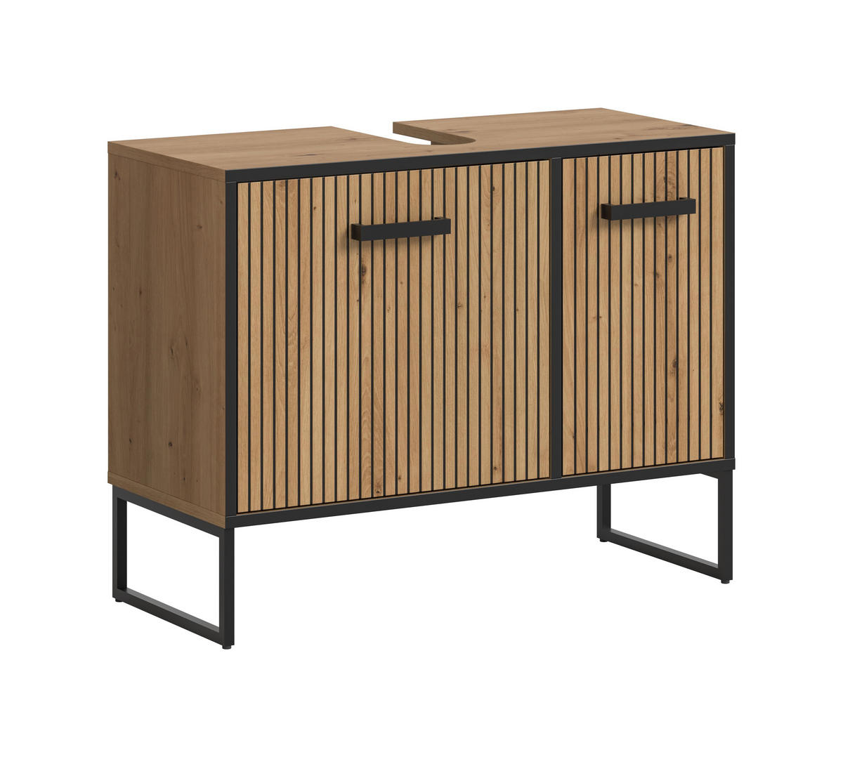 WASCHBECKENUNTERSCHRANK BAGNO (B/H/T: ca. 80/63/36 cm) in Artisan Oak Nachbildung/Artisan Oak Nachbildung - Eiche Artisan, Holzwerkstoff (80/63/36cm)