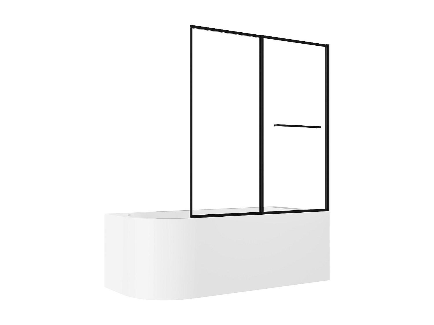 Vente-Unique Duschbadewanne Weiß 170x58x75 cm