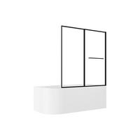 DUSCHBADEWANNE - 1 -Sitzer - Acryl - weiß - ANIKA - Weiß, Kunststoff (170/58/75cm) - Vente-Unique