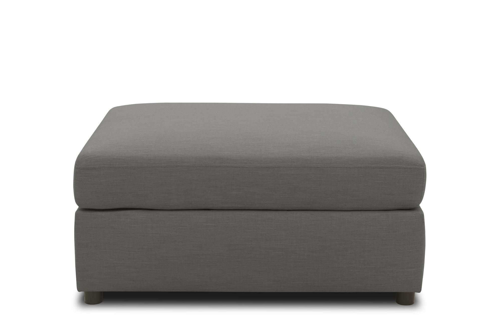 GARTENLOUNGE-HOCKER Bozhana 96x44x78 mit Outdoorbezug in anthrazit - Anthrazit, Kunststoff (96/44/78cm) - 58aufmkessel