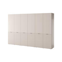 DREHTÜRENSCHRANK ATELIO 303/200/51 cm Modern Kleiderschrank 6-türig Kaschmir - Kaschmir, Holzwerkstoff (303/200/51cm) - MASSENO