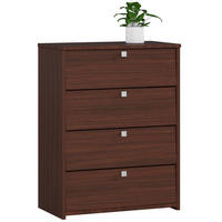 SCHUHSCHRANK Wengefarben 60x33x80 cm - Wengefarben/Silberfarben, Holzwerkstoff/Metall (60/80/33cm) - Akord