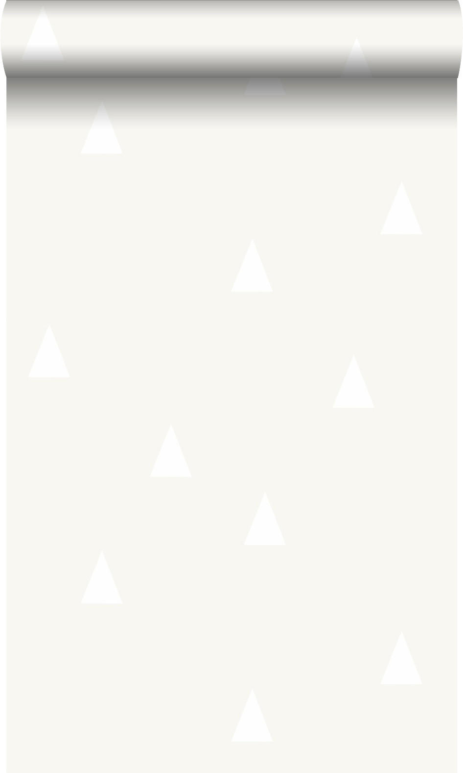 TAPETE grafische Dreiecke 53 cm x 10.05 m - Grau, Papier (53/0.1cm) - Origin Wallcoverings