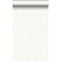 TAPETE grafische Dreiecke 53 cm x 10.05 m - Grau, Papier (53/0.1cm) - Origin Wallcoverings