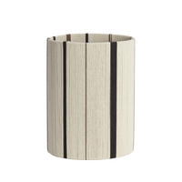 LAMPENSCHIRM Medan Weiß Ø30/40 cm - Schwarz/Weiß, Textil (30/30/40cm) - Light & Living