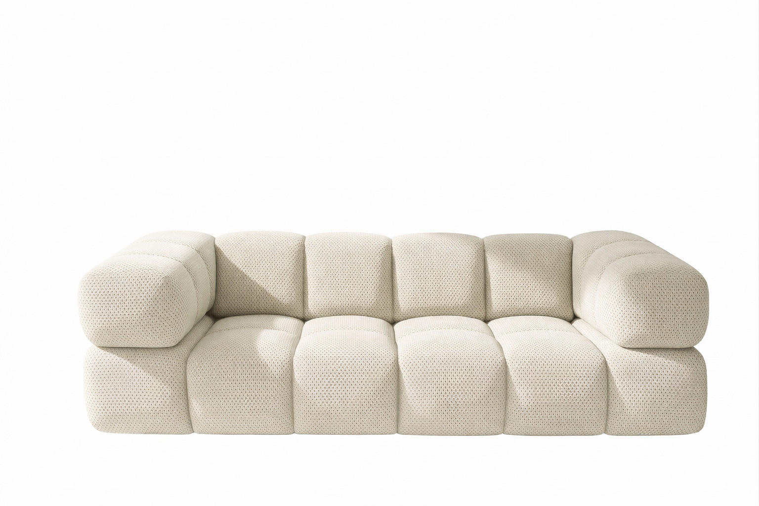 SOFA 3-SITZER, Strukturierter Premiumstoff Sonic, Beige, Averro - Beige, Holz (240/70/96cm) - Kaiser Möbel