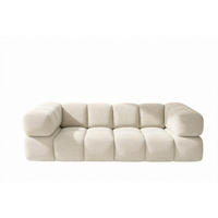 SOFA 3-SITZER, Strukturierter Premiumstoff Sonic, Beige, Averro - Beige, Holz (240/70/96cm) - Kaiser Möbel