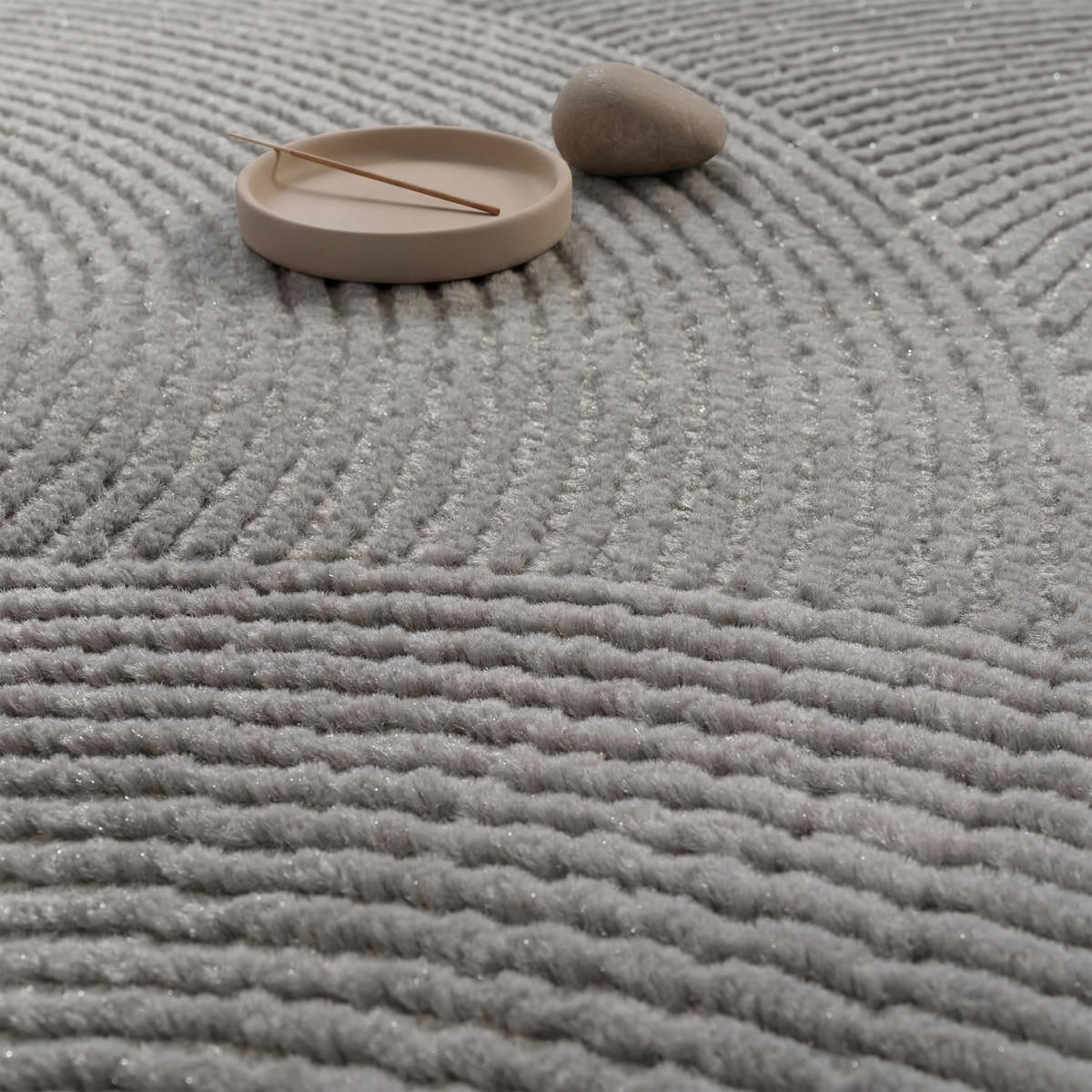 KURZFLORTEPPICH 80/150 cm Tinos 571 - Anthrazit, Textil (80/150cm) - Paco Home