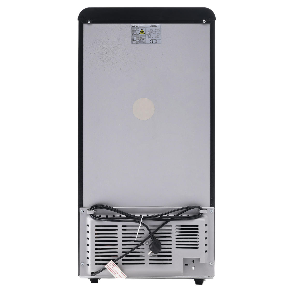 RETRO KÜHLSCHRANK 72L Doppeltür 21L Gefrier LED E Klasse - Schwarz, Kunststoff (45/91/46cm) - FLIEKS