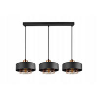 PENDELLEUCHTE EDISON - Goldfarben/Schwarz, Metall (20/80/70cm) - kiki design