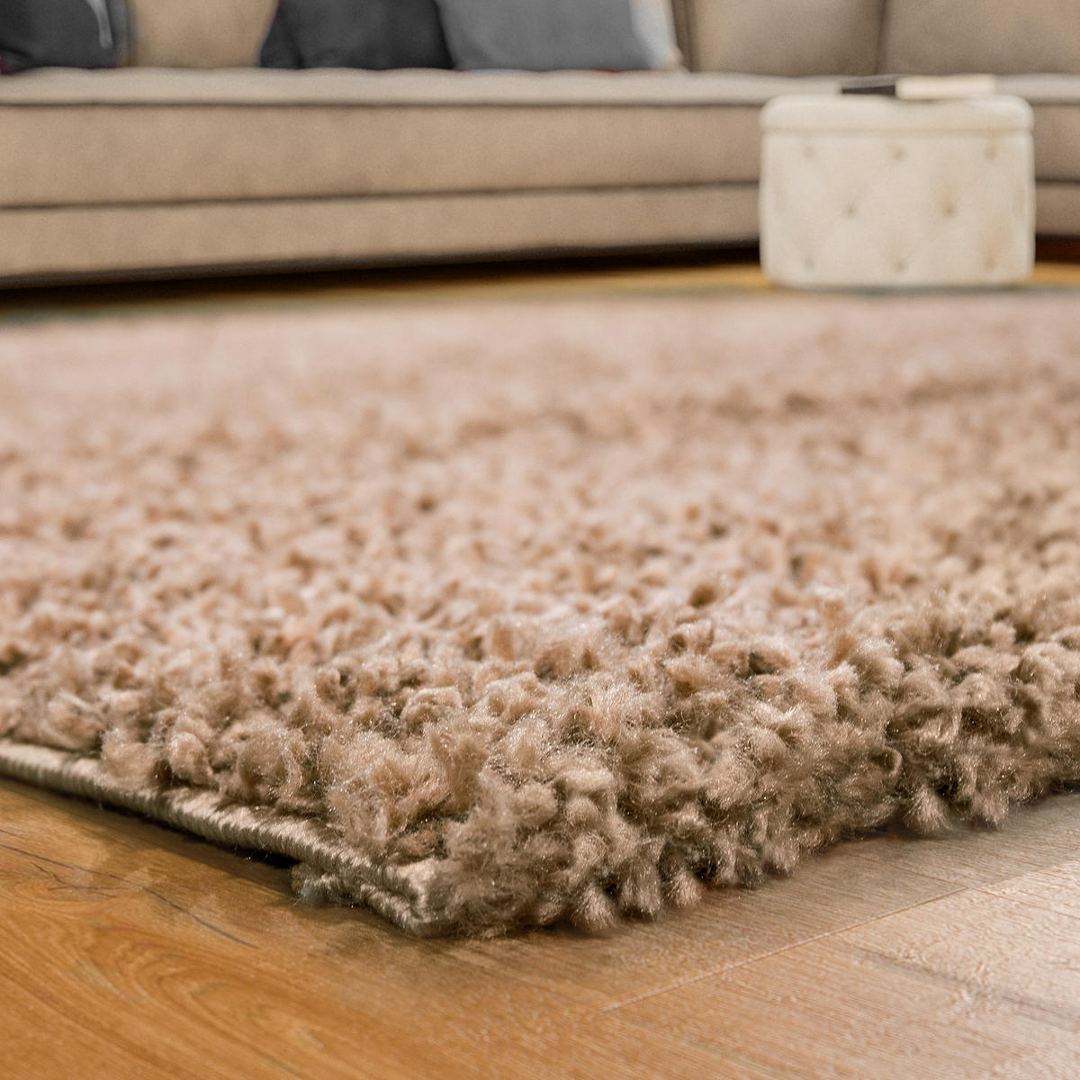 HOCHFLORTEPPICH 140/200 cm Sky 250 - Beige, Textil (140/200cm) - Paco Home