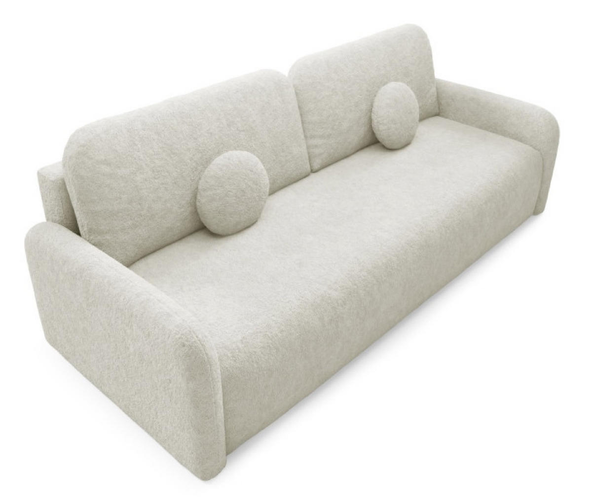 SOFA Grau RAVI Mit Bettkasten In Stoff Fredo 20 - Beige/Grau, Textil (218/90/88cm) - Sepro Meble