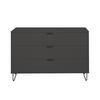 KOMMODE Erna 119x45x82 Anthrazit matt Lack - Anthrazit, Holzwerkstoff (119/82/45cm) - 58aufmkessel