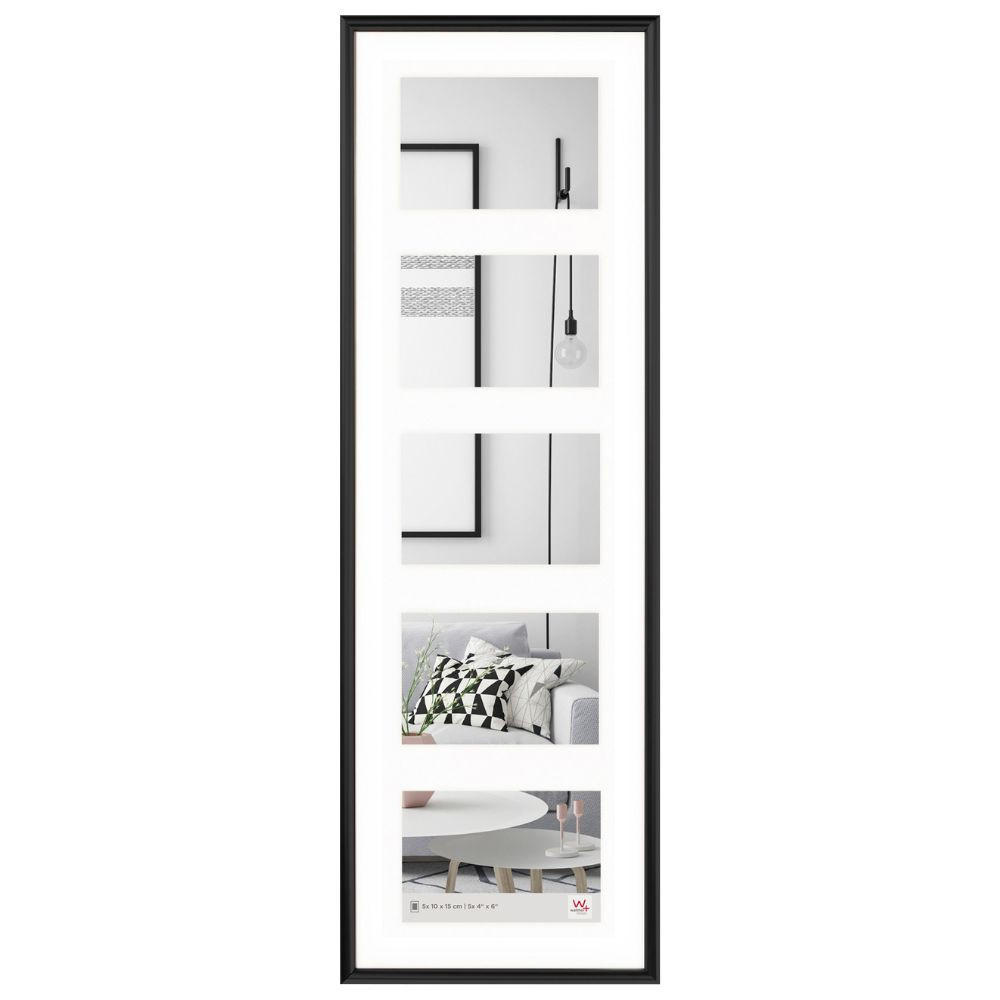 BILDERRAHMEN Galeria Kst.Galerie 5x10x15 cm, SCHWARZ - Schwarz, Kunststoff (24.1/73.2/2.2cm) - walther design