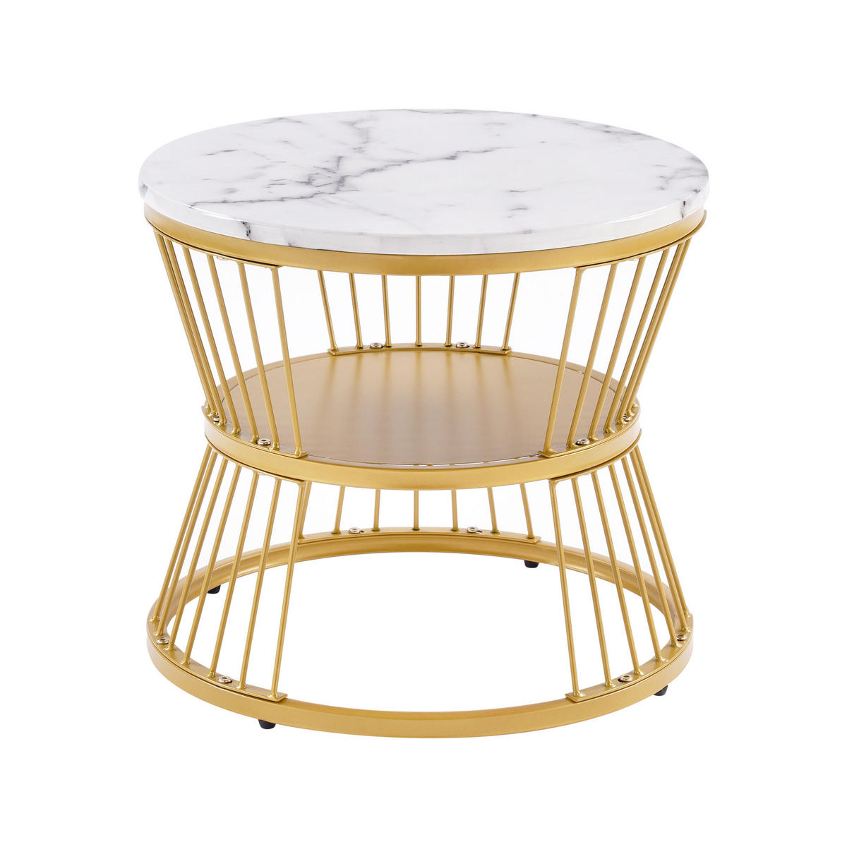 COUCHTISCH DE-01 Weiß 2-tlg. - Weiß, Holzwerkstoff (115/45/45cm) - ComfortXL