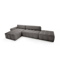 ECKSOFA mit Schlaffunktion Liptitz La, Grau - Grau, Textil (100/363cm) - Fedve