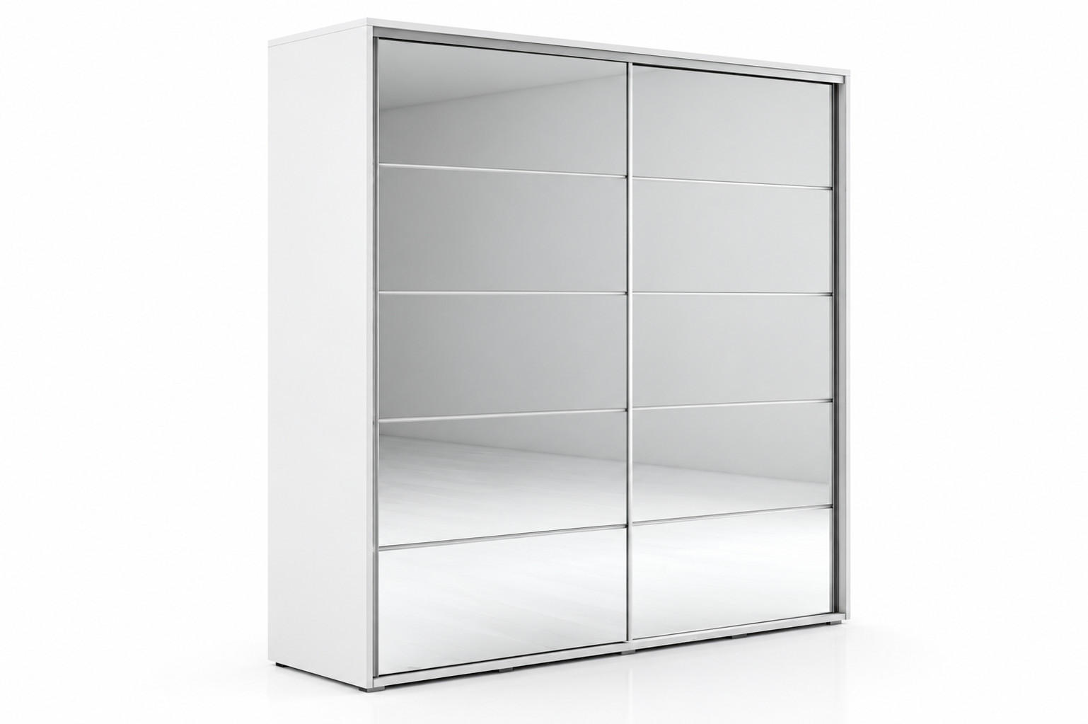 BM-Möbel Kleiderschrank Weiß 150x215x62 cm
