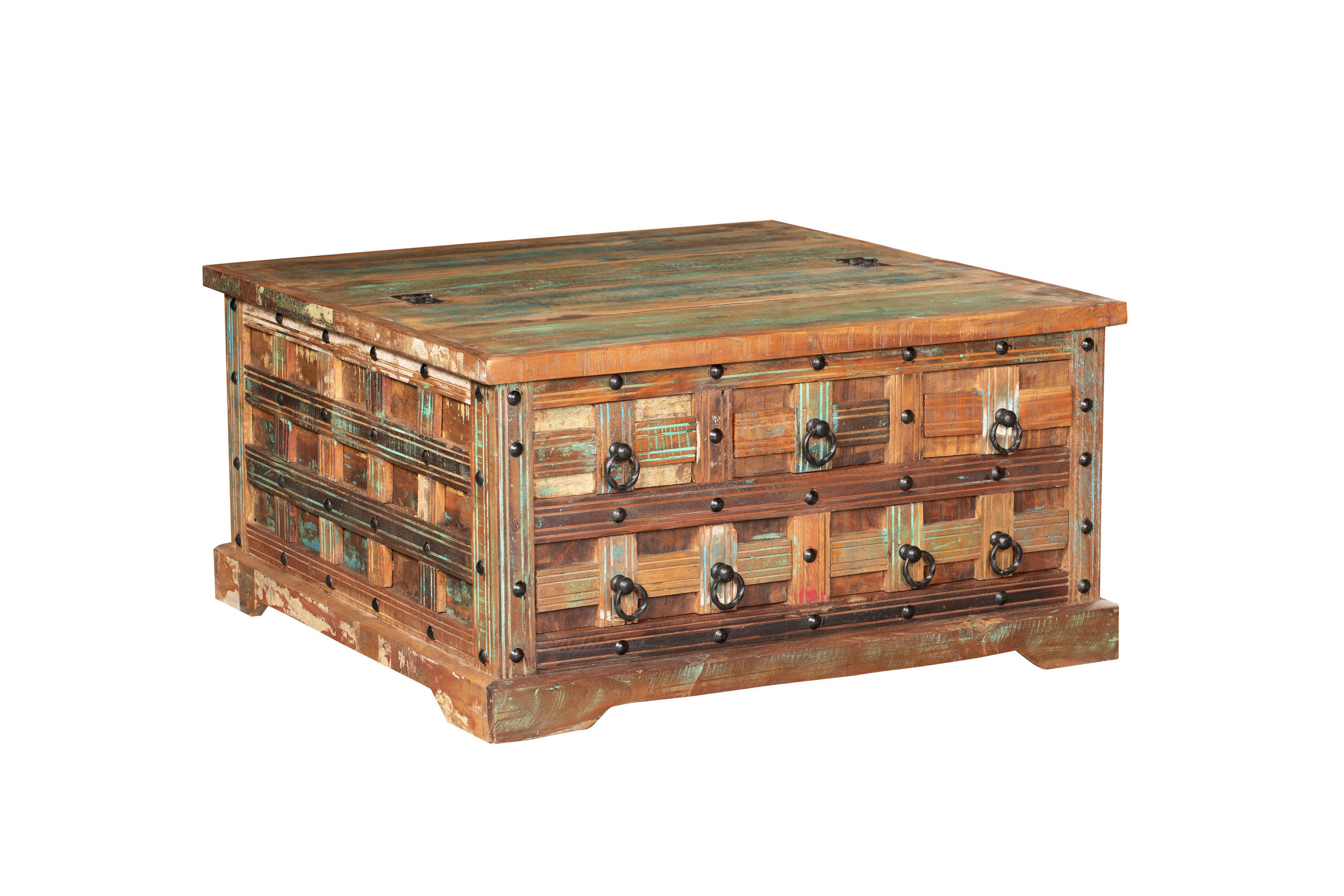 COUCHTISCH Odin Mangoholz Braun 47x90x90cm - Braun, Holz (90/90/47cm) - DELUKE