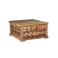 COUCHTISCH Odin Mangoholz Braun 47x90x90cm - Braun, Holz (90/90/47cm) - DELUKE