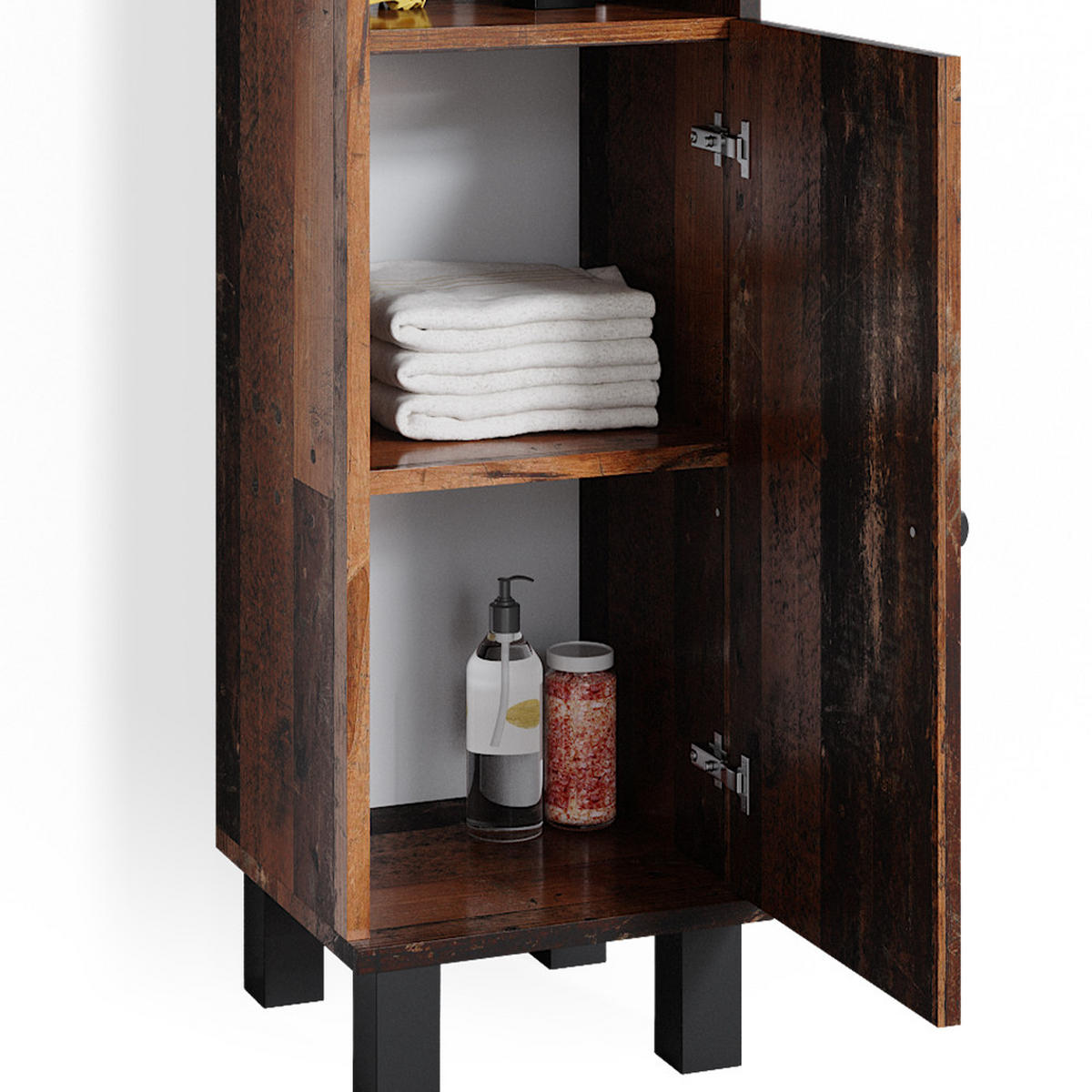 MIDISCHRANK Fynn Eiche rustikal 30 x 95 cm - Wildeiche, Holzwerkstoff (30/95/30cm) - Vicco