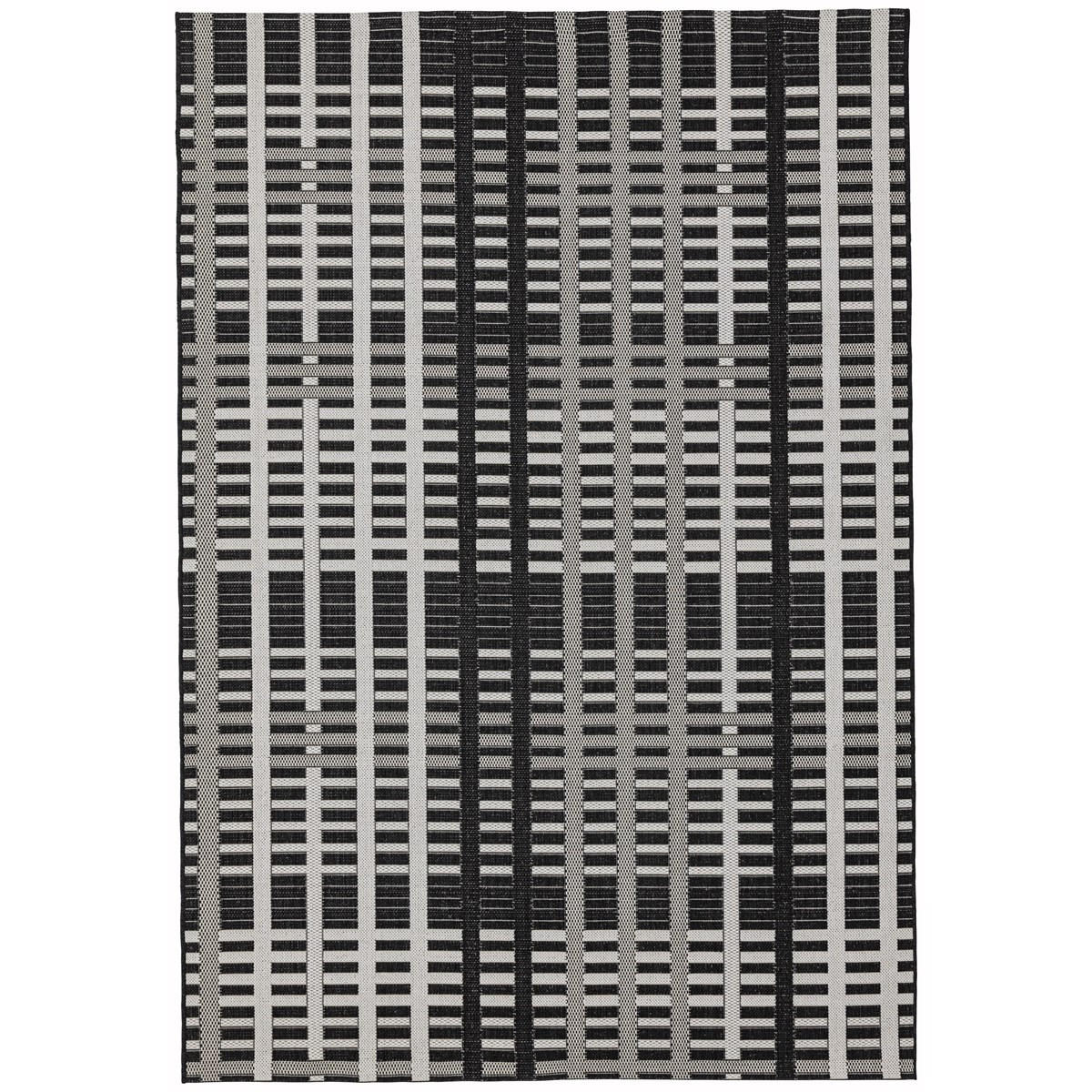 TEPPICH Innen- und LOBBY GRID Schwarz 160 x 230 cm - Schwarz, Textil (160/230cm) - Novatrend