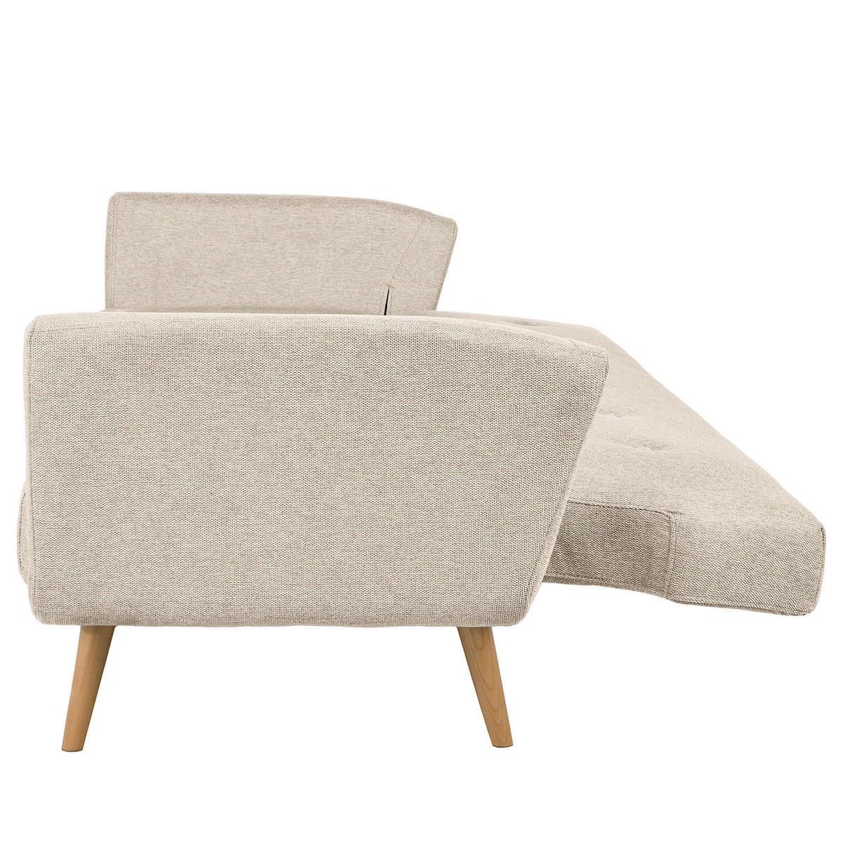SCHLAFSOFA - Eichefarben/Beige, Holz/Buchenholz (212/79/85cm) - home24